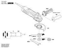 Bosch 3 601 G94 0R0 Gws 13-125 Cie Angle Grinder 230 V / Eu Spare Parts